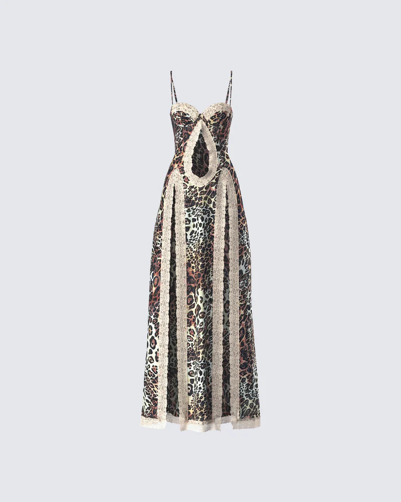 Torza Leopard Print Dress