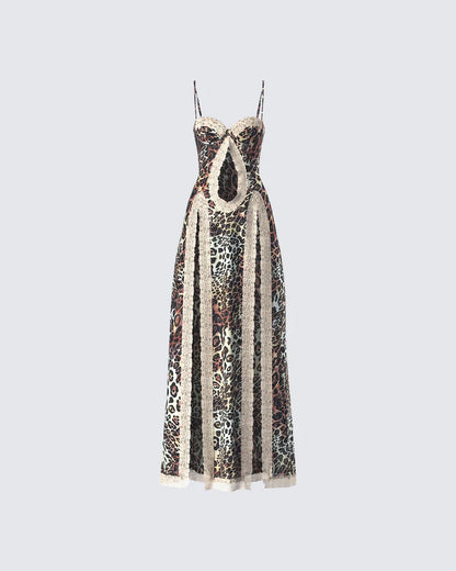 Torza Leopard Print Dress