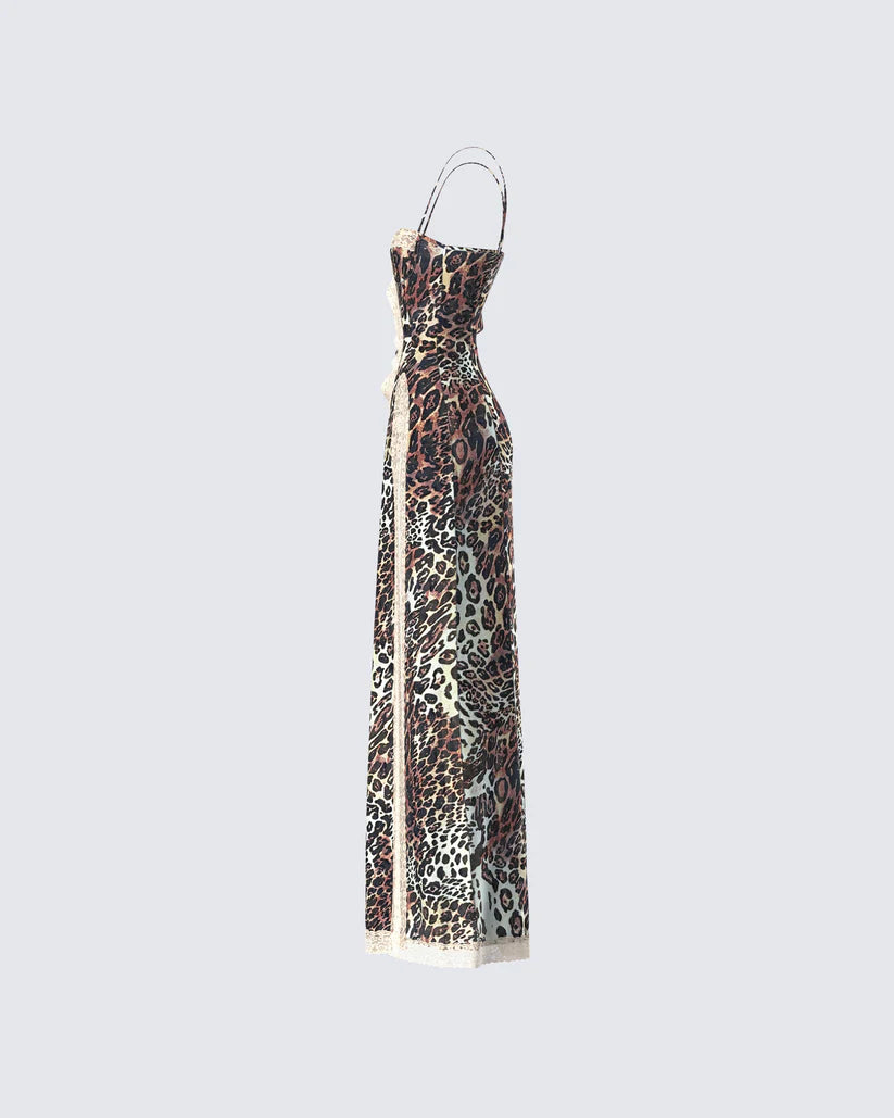 Torza Leopard Print Dress