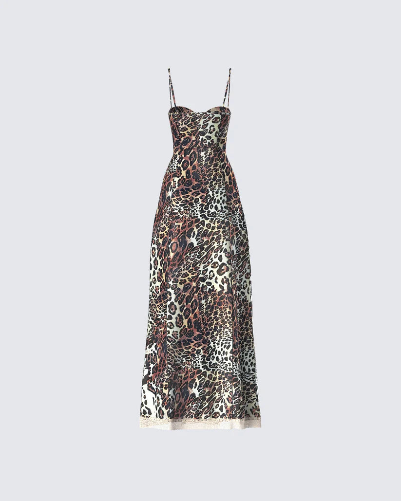Torza Leopard Print Dress