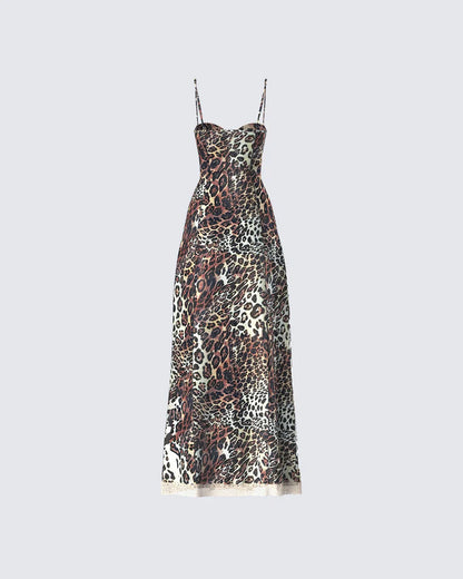 Torza Leopard Print Dress