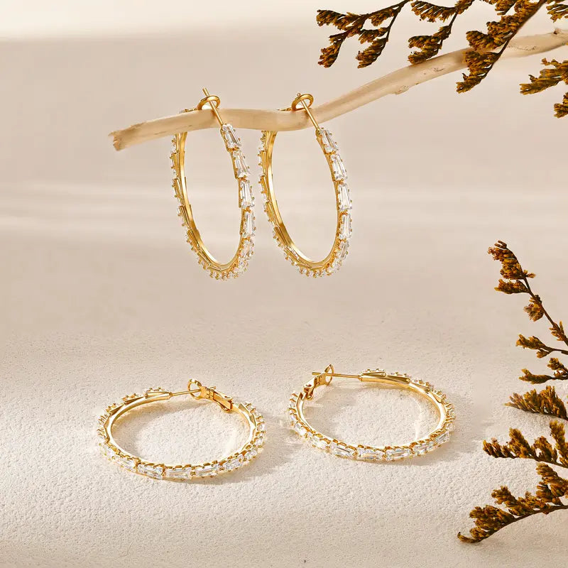 Torza Layered Hoop Ear Rings