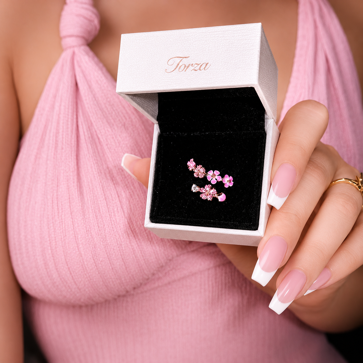 Pink Blossom Ring
