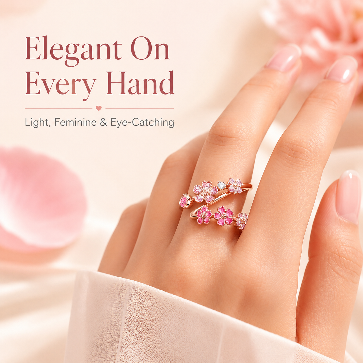 Peach Blossom Ring
