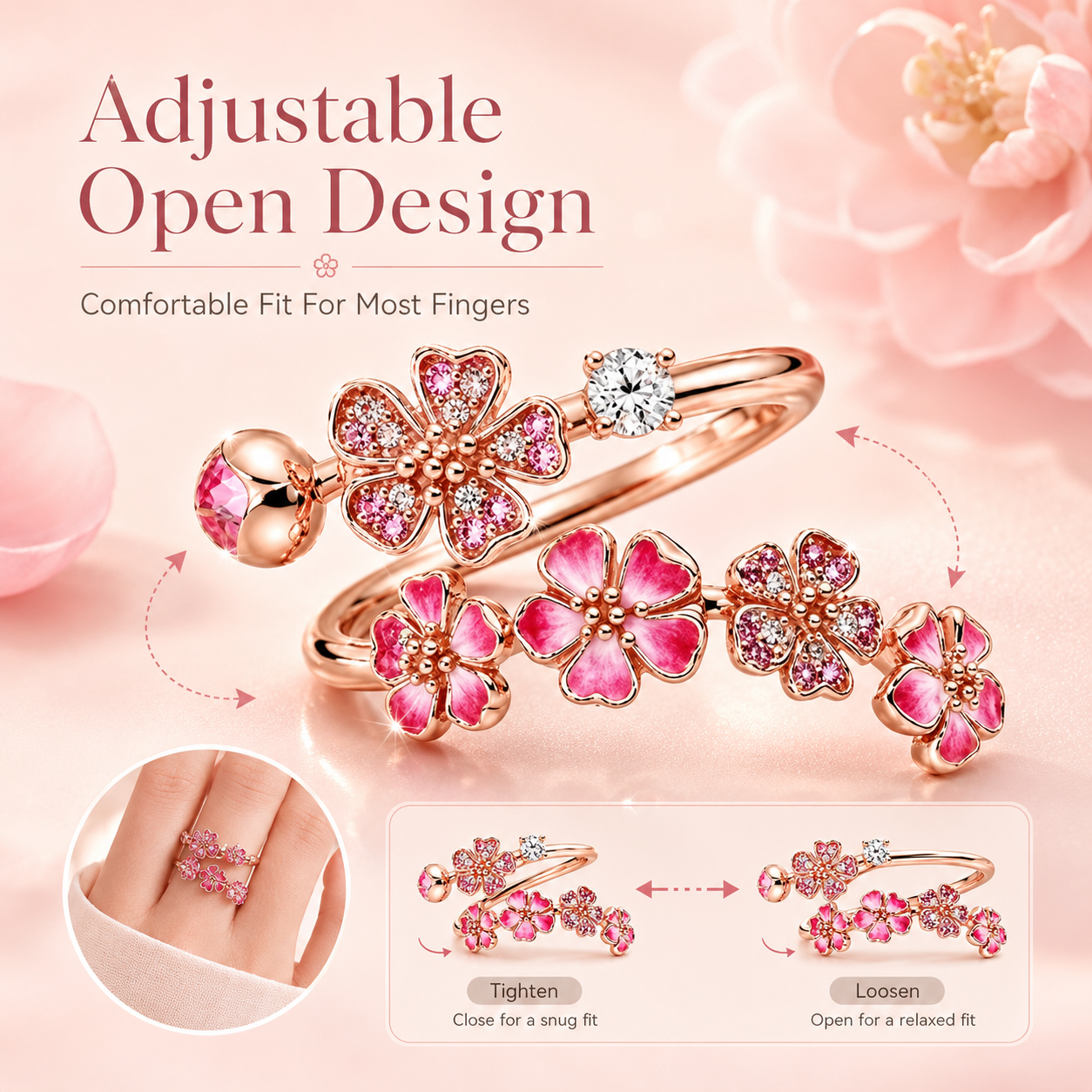 Peach Blossom Ring
