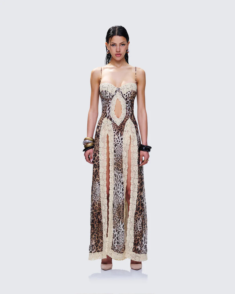 Torza Leopard Print Dress