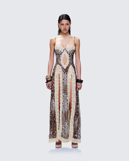 Torza Leopard Print Dress