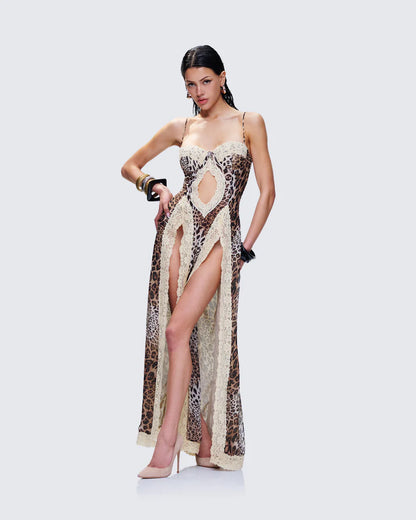 Torza Leopard Print Dress