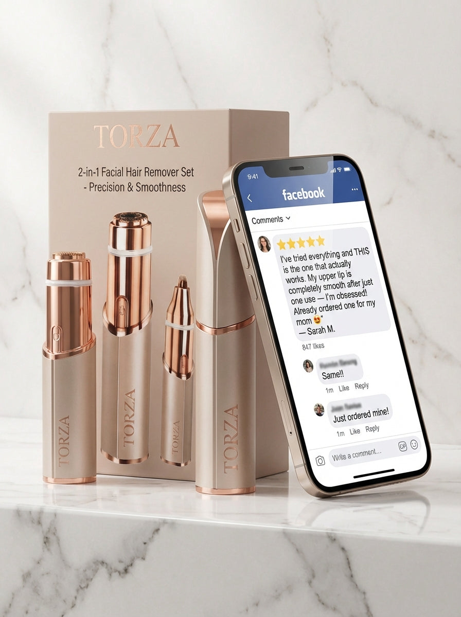 Torza™ 2 in 1 Facial Hair Remover