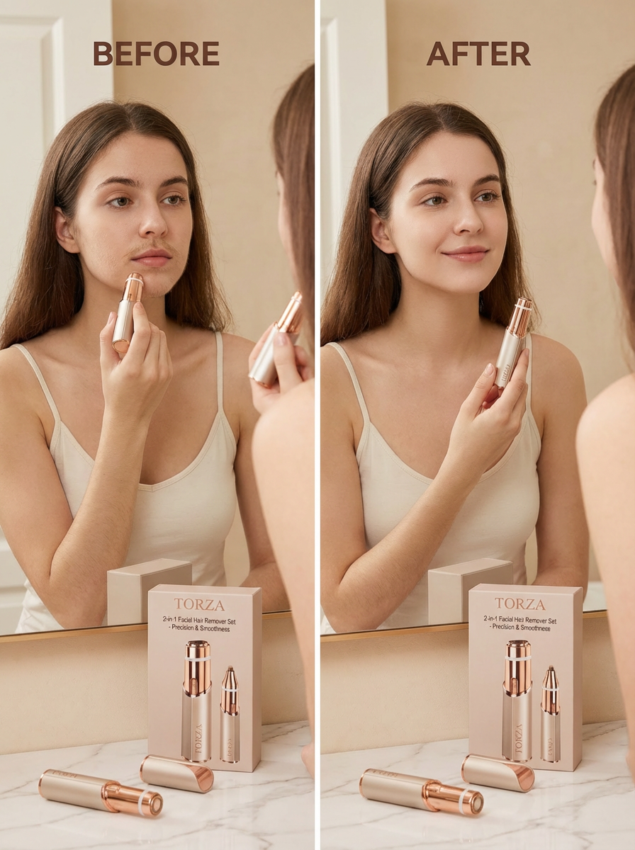 Torza™ 2 in 1 Facial Hair Remover